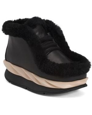 Marshalls Leather Mellow Monta Cozy Boots For - Black
