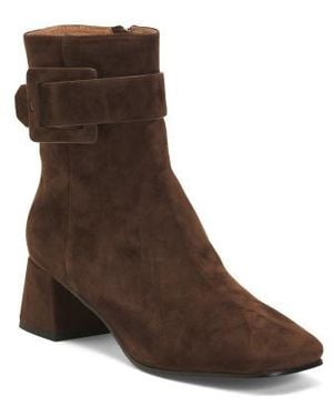 Marshalls Suede Heeled Booties For - Brown