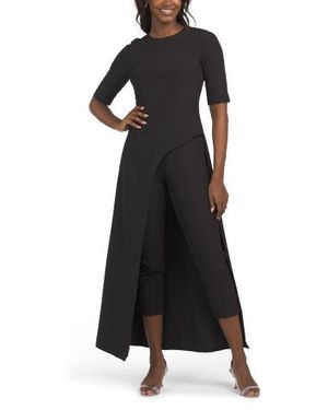 Marshalls Elbow Sleeve Walk Through Jumpsuit For - Black