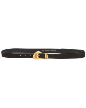 Marshalls Suede Skinny Belt With Chubby Buckle For - Black