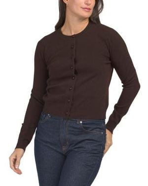Marshalls Cashmere Bobble Button Cardigan - Black