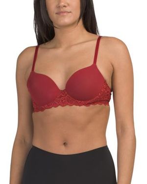 Marshalls Luxury Moments Lace T-Shirt Bra - Red