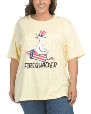 Marshalls Plus Firecracker T-Shirt For - Natural