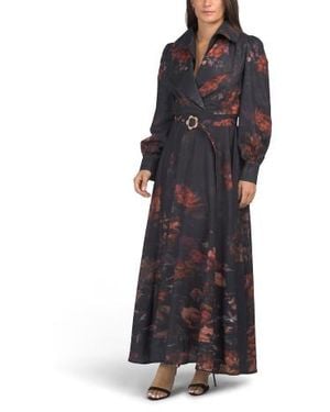 Marshalls Long Sleeve Floral Maxi Dress For - Black