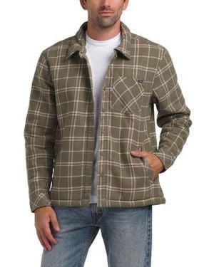 Marshalls Sherpa Lined Shirt Jacket For - Brown