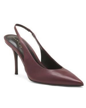 Marshalls Leather Leynne Slingback Pumps For - Brown