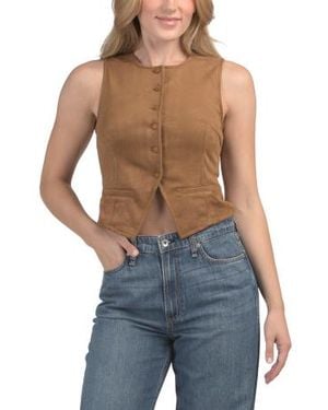 Marshalls Faux Suede Vest For - Blue
