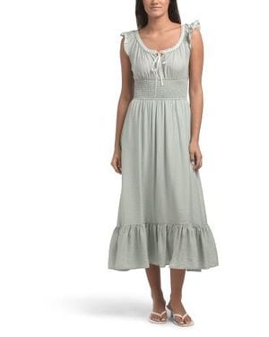 Marshalls Bow Front Midi Dress For - Gray