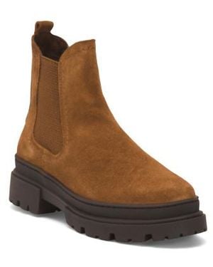 Marshalls Suede Chelsea Booties For - Brown