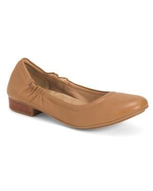 Marshalls Leather Tess Flats For - White