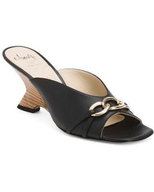 Marshalls Leather Fragola Open Toe Sandals For - Black
