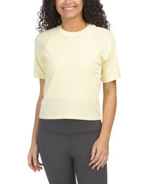 Marshalls Jacquard Mesh Boxy T-Shirt For - White