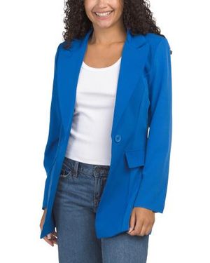 Marshalls Single Button Front Tailored Blazer For - Blue