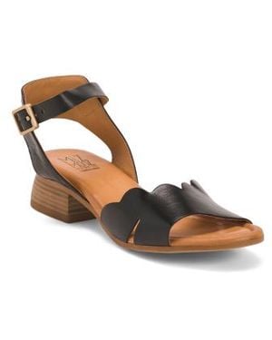 Marshalls Leather Feena Sandals For - Metallic
