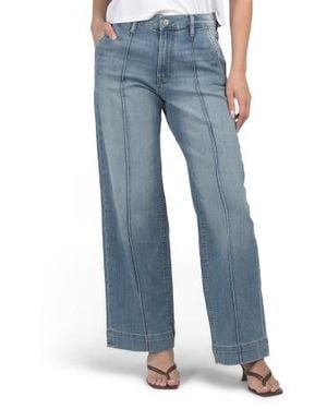 Marshalls High Rise Wide Leg Jeans With Front Seams For - Blue