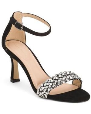 Marshalls Suede Heidy Occasion Heeled Sandals For - Metallic