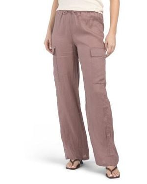 Marshalls Linen Sundown Cover-Up Cargo Pants For - Multicolor