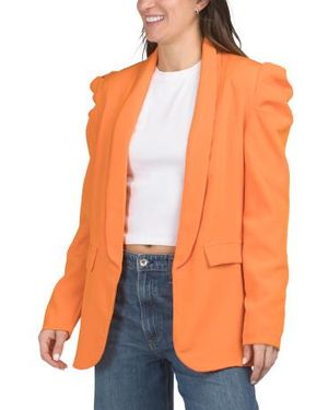 Marshalls Bubble Sleeve Blazer For - Orange