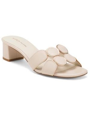 Marshalls Leather Lively Heeled Sandals For - White