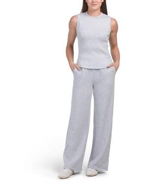 Marshalls 2Pc Crew Neck Tank And Wide Leg Pants Set For - Multicolor