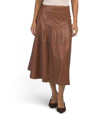 Marshalls Leather Molly Skirt For - Brown