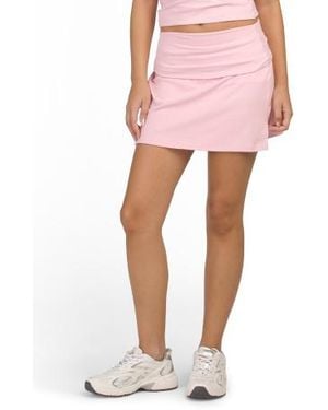 Marshalls Fold Over Asymmetric Skort For - Pink