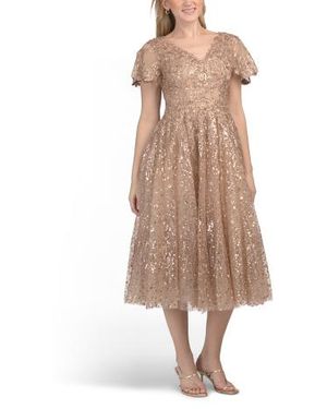 Marshalls Ella Midi Dress For in Brown