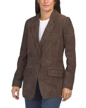 Marshalls Suede Mia Blazer For - Brown