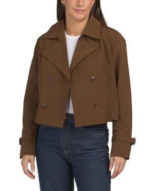Marshalls Kym Cropped Trench Coat For - Brown