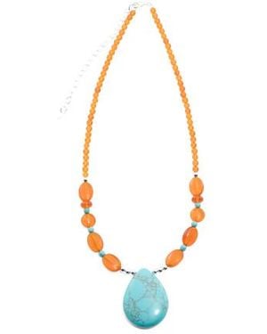 Marshalls And Amber Beaded Necklace For - White
