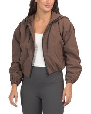 Marshalls Zip Up Jacket With Hood For - Brown