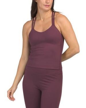 Marshalls Butter Soft Goddress Bra Tank Top For - Purple