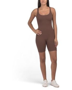Marshalls Snatched And Sporty Romper For - Brown