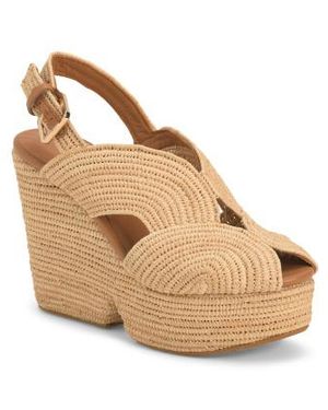 Marshalls Dolce Braided Wedge Sandals For - Natural