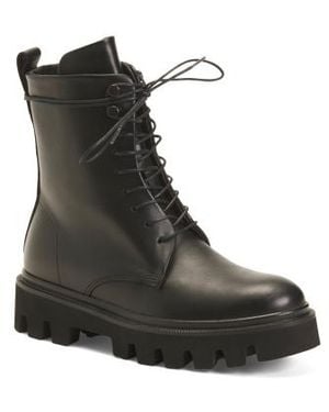 Marshalls Leather Cortina Lace Up Boots For - Black