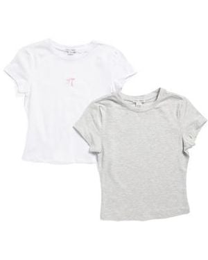 Marshalls 2Pk Crew Neck Baby T-Shirts For - White