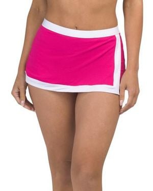 Marshalls I'M With The Band Skirted Boyshort Swim Bottoms For - Pink