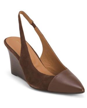 Marshalls Suede Laina Wedges For - Brown