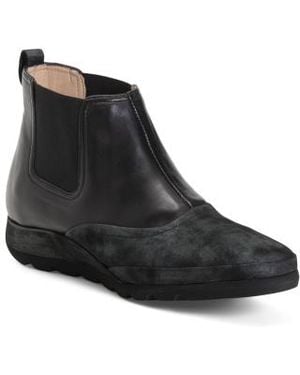 Marshalls Leather Esame Booties For - Black