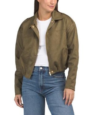 Marshalls Faux Suede Jacket For - Green