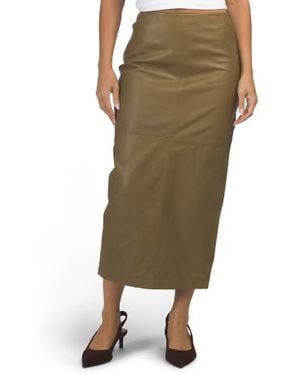 Marshalls Leather Dana Skirt For - Green