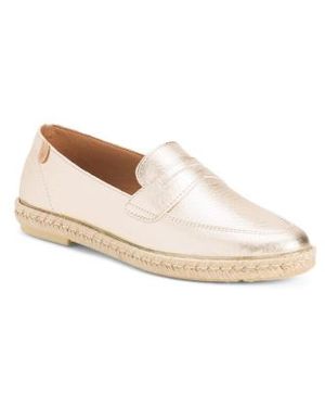 Marshalls Leather Espadrille Style Flats For - White