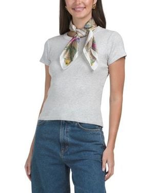 Marshalls Reversible Satin Scarf For - Blue