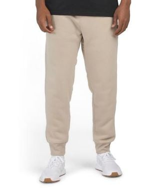 Marshalls Fleece Sweatpants With Long Side Zip Pocket For - Natural