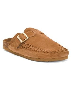 Marshalls Suede Gina Clogs For - Brown