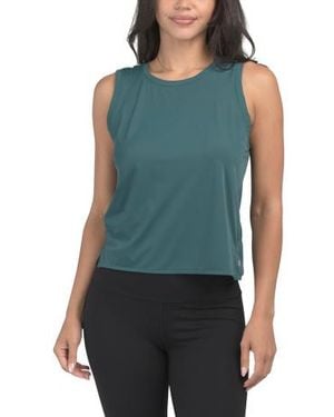 Marshalls Jersey Tricot Workout Tank Top For - Blue