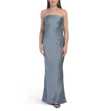 Marshalls Strapless Gown For - Blue