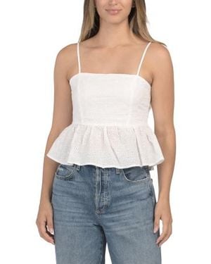 Marshalls Eyelet Peplum Top For - Blue