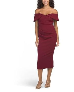 Marshalls Lillianne Off The Shoulder Midi Dress For - Red