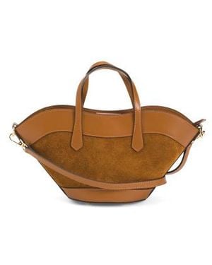 Marshalls Suede Mini Tulip Satchel For - Brown